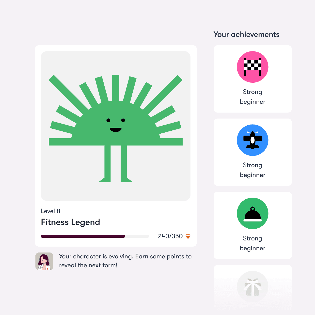 Lifeness achievements screen